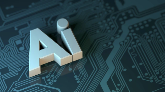 the letter a is placed on top of a circuit board